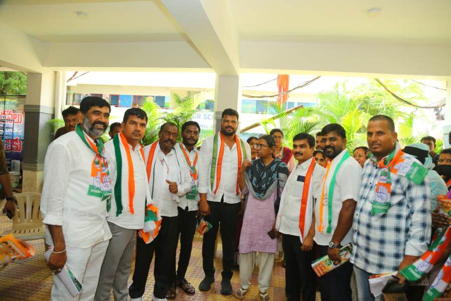 Public gathering during the Jubilee Hills election campaign, 2026